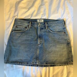 Agolde mini denim skirt!